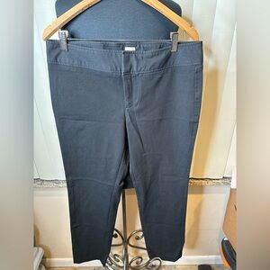 Ecru Black Timeless Straight-Leg Stretch Pants Career